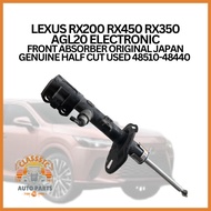 LEXUS RX200 RX450 RX350 AGL20 ELECTRONIC FRONT ABSORBER ORIGINAL JAPAN GENUINE HALF CUT USED 48510-4