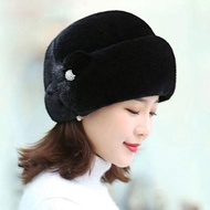 Famous Brand New Style Fur Hat Female Winter Mink Fur Top Hat Whole Mink Fur Baotou Hat Fashionable 