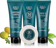 OPPEAL Marula Soul Travel Size Toiletries 3-Piece Set | 1oz Conditioning Shampoo, Body Wash, Facial 
