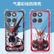 Painted Gundam Airbag Soft Shell Motorola Edge 60 50 pro fusion E40 G82 G62 G34 Phone Case Primary T