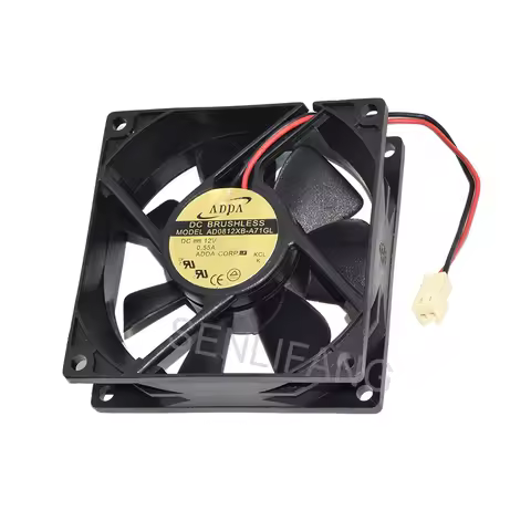 For ADDA AD0812XB-A71GL 8CM 8025 80*80*25mm DC12V 0.55A Two Pins Sqaure Cooling Fan