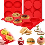 3 Inch Christmas Silicone Mold, Muffin Top Pan, Silicone Egg Molds, For Breakfast Sandwiches, Non-St