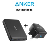 [Bundle Deal] Anker Powerbank Magnetic Charger Power Bank 5000mAh Wireless Charger + 20W Charger Perfect for iPhone