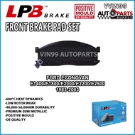 Mazda Econovan E1400 E1800 E2000 E2200 E2500 Front Brake Pad LPB Premium Semi Metallic