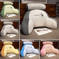 Rubber pillow Large backrest cool bedside sleeping pillow Reading in bed Bedside cushion