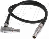 HangTon 0B 2 Pin Right Angle to 2-pin Straight Power Cable for Alexa Camera, Teradek Bolt Bond, Tran