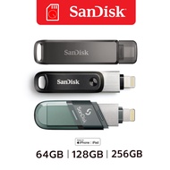 SanDisk iXpand Flash Drive 64G 128G 256GB แฟลชไดรฟ์ 2in1 สำหรับ iPhone , iPad , MAC , PC