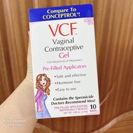 VCF contraceptive Gel - genuine USA (box of 10 tubes) September 202003