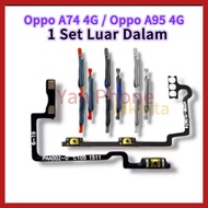TOMBOL 1 Set Flexible On Off Volume + External Button Oppo A74 4G Oppo A95 4G/