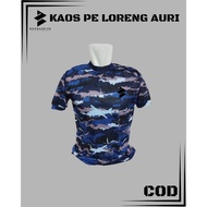 AURI Men's White Short Sleeve TNI AU Camouflage T-Shirt