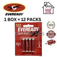EVEREADY AAA/AA Battery Heavy Duty R03 AAA/AA Battery 1012 BP4 4pcs/pack 1BOX