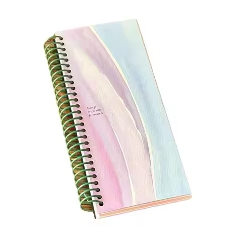 Multi Functional Colorful Coil Notebook Blank Inner Page Hardcover Schedule Notebook To Do List Agen