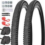 'SIMEIQI 2 Pack Bike Tires and Tubes 26''/24''/ 27.5''x1.95'' 20''x2.125'' 26''x2.1'' Mountain Repla