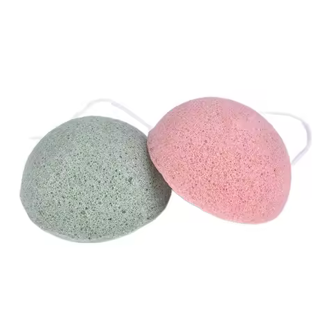 Exfoliator Cleanse Konjac Sponge Natural Konjac Konnyaku Puff Face Wash Cleaning Sponge Esponja Maqu