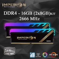 Ram IMPERION RGB DDR4 16GB (2X8GB) 2666MHz Official GAMING RGB PC RAM KIT - 8GB (1X8GB)