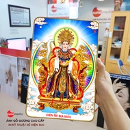 Tranh Mẹ Diêu Trì Địa Mẫu gỗ gương cao cấp
