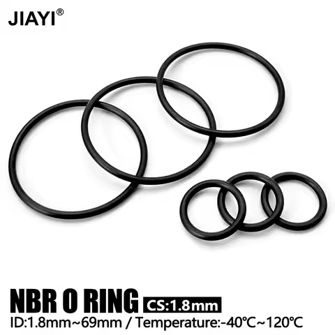20/50pcs ID1.8~6.9mm NBR Rubber O Ring CS1.8mm Waterproof Oil Resistant for Industrial Equipment Aut