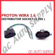 LS-DIS-WIRA ORIGINAL J&amp;J 6PIN DISTRIBUTOR SOCKET FOR USE ON: PROTON WIRA 1.5 &amp; 1.6
