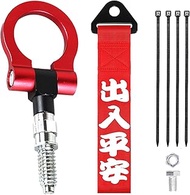 venveal Car Tow Hook Front Bumper Screw-On Front Tow Hooks with JDM Style Personalized Towing Tow St