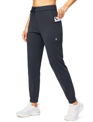 G Gradual Women's Joggers Pants with Zipper Pockets Stretch Tapered Athletic Joggers for Women Loung