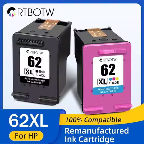 Remanufactued 62XL Ink Cartridge For HP 62 XL HP62 Compatible Envy 5540 5640 7640 5646 5541 5740 574