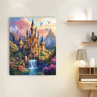 1pc Modern Picture Painting By Numbers Acrylic Paint By Numbers Castle Handicrafts For Home Decors 4