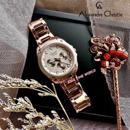 [Original] Alexandre Christie 8667 BFBRGGR Elegance Multifunction Women's Watch Rose Gold Stainless Steel