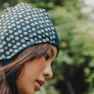 [Coralist Swimwear] หมวกว่ายน้ำรุ่น Aye สี Midnight Daisy (CRB15)