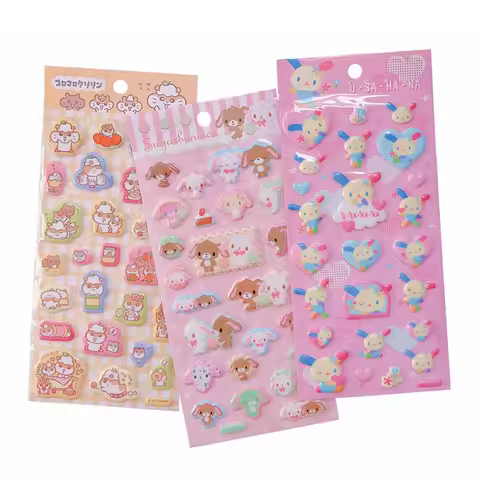 Usahana Sugarbunnies Stickers Corocorokuririn Three-D Cute Kawaii Stickers Cartoon Anime Laptop Note