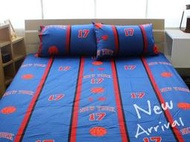 (可超取)單人床包枕頭套組 【100%精梳棉台灣製造MIT】純棉透氣舒適 林書豪 17號 尼克隊 NBA運動風~