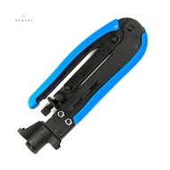 RG59/RG6 Coaxial Cable Extrusion Pliers Crimping Pliers F-Head Network Crimping Pliers Extrusion Tool Blue&amp;Black