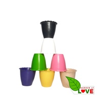 ORIGINAL 8 CM WHITE WASP POT or 8CM FLOWER POT 8 CM PLASTIC ROUND POT - NOT 8 WASP POT KW HONEY OK