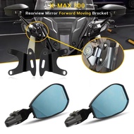 Motorcycle Accessories Rearview Rear View Mirrors Glass Back Side Mirror Holder Bracket For YAMAHA XMAX300 X-MAX XMAX 300 2023