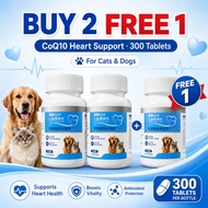 Petclear CoQ10 + Taurine Pet Supplement Cat Dog Heart Nutrition Vitamin Tablet 300pcs