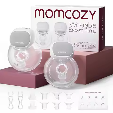 Momcozy Hands-Free Breast Pump S9 Pro, Wearable Double Breast Pump, Longer Battery Life, LED Display