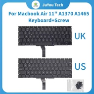 New A1370 A1465 Keyboard For Macbook Air 11" 2011 2012 2013 2014 2015 Replacement Keyboard UK US