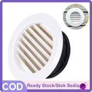 Exterior Wall Air Vent Grille Plastic Round Air Exhaust Vent Grille Ducting