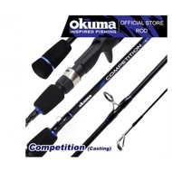 (5'6ft - 7'0ft) Okuma Competition Casting Rod BC Baitcasting Rod Joran Pancing Ikan