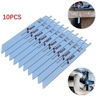 10Pcs 150mm Reciprocating Saw Blade BIM Jig Saw Blades Saber Saw For Wood Metal Cutting Tools