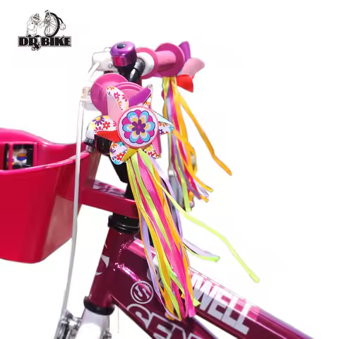 Drbike kids bike Handlebar Windmill scooter Decorate Bicycle Handlebar Colorful Ribbon Streamers Tas