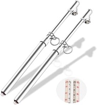 Dianrui 2PCS Dual Head Tire Pressure Gauge Heavy Duty Tire Pressure Gauge Range 10-150PSI Universal 