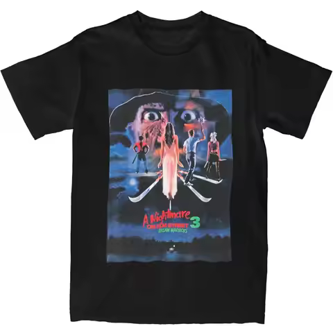 Elm Street Nightmare T Shirt Summer F-Freddy K-Kruger T-Shirts Cotton Halloween Tee Shirt For Couple