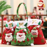 Christmas Gift Bag, Creative Home Snowman Santa Candy Drawstring Gift Bag