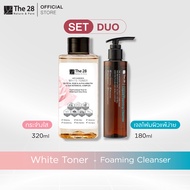 [SET2ชิ้น]The 28 Anti-Darkness White Toner 320 ml + The 28 Complete Clear Liquid Foaming Cleanser 18