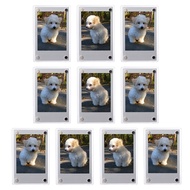 1-10 Pack 3 Inch Acrylic Fridge Magnetic 2 Sided Photo Frame For Fujifilm Instax Mini 9 8 7s 25 50s Mini Film Photo Paper