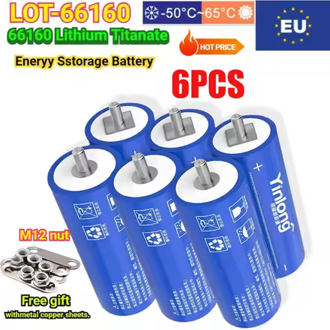2.3V 30-40-45Ah Battery Original Yinlong LTO66160 10C Discharge DIY 12V 24V Low Temperature Resistan