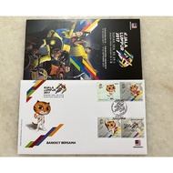 Malaysia 29th SEA Games 9th Para Asean Bangkit Bersama 2017 - Stamp on First Day Cover FDC