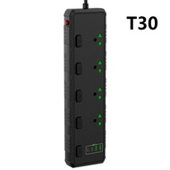 ปลั๊กไฟ Power Strip ปลั๊กไฟ 3 ตา ปลั๊กพ่วง มี 3/4/5/6ช่อง AC Socketและ ช่องชาร์จUSB 3/4/6 Port สายยา