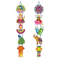 2 Pair of Decorative Decorations for Diwali Festival Door Hanging Indian Festival Diwali Party Decor