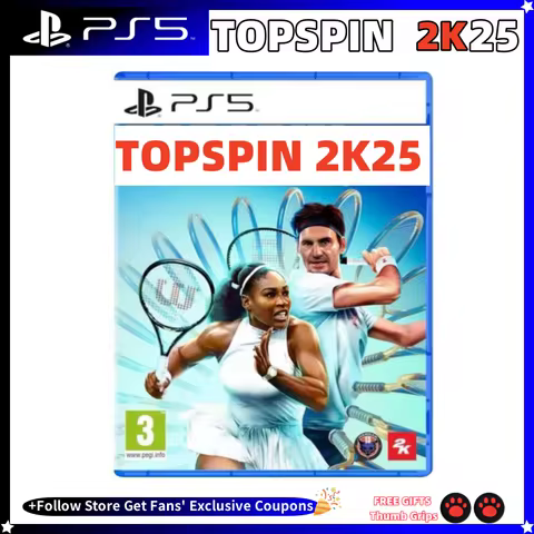 PS5 New Game CD TopSpin 2K25 Sony Playstation 5 Game Card Disc Playstation5 PS5 TopSpin 2K25